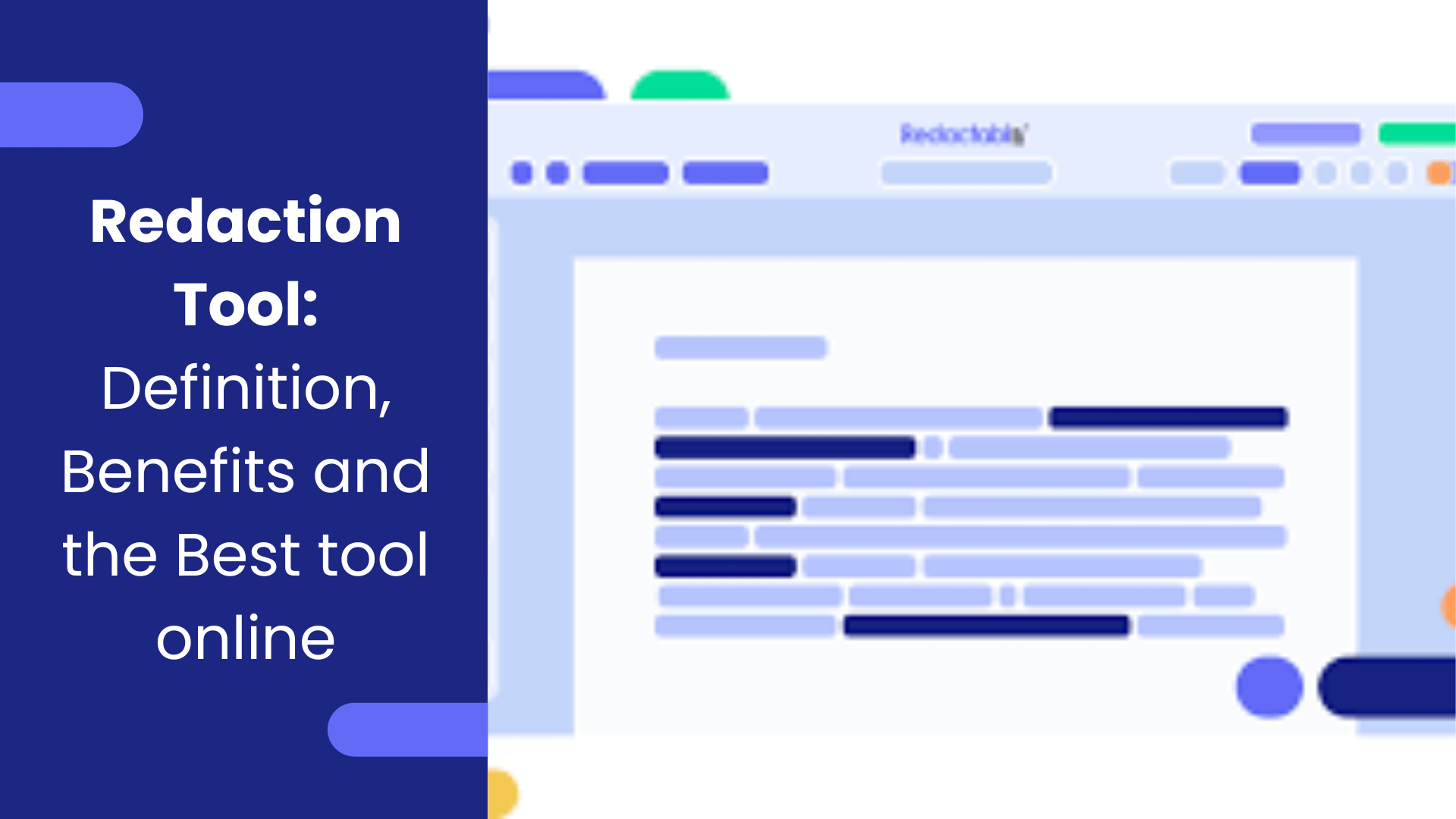 Redaction Tool Definition, Benefits and the Best tool online